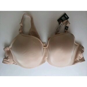 Torrid Bra Full Coverage Balconette Nude Lightly Lined 360 Back Smoothing 48B